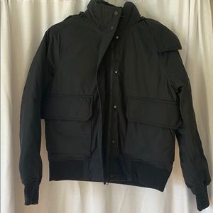 The Renew Heavyweight Bomber Jacket in black